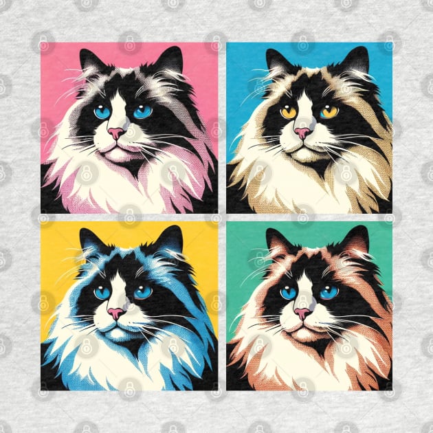 Ragdoll Pop Art - Cat Lover Gift by PawPopArt